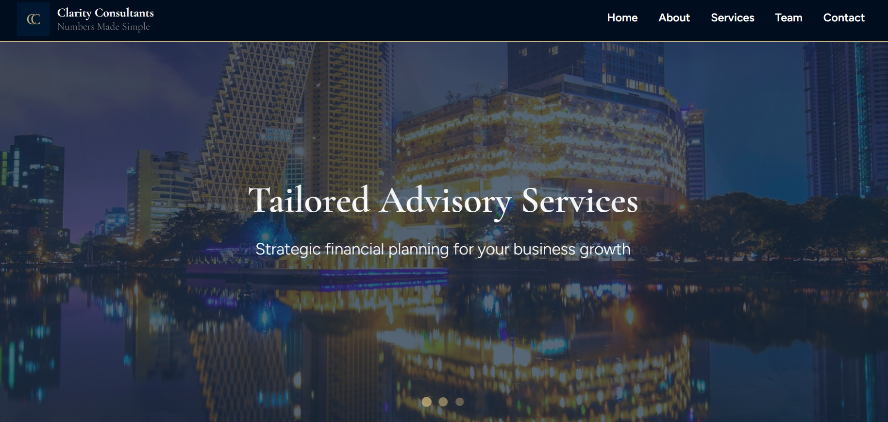 Clarity Consultants - homepage screenshot